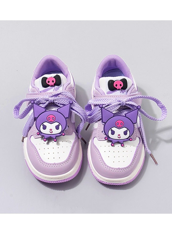 KUYING New Kolomi Children's Sports Shoes Big Children's Board Shoes Girls' Low Top Casual  - Image 1