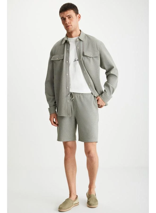 GRIMELANGE Ramadanp014 Men's Khaki Shorts & Bermuda