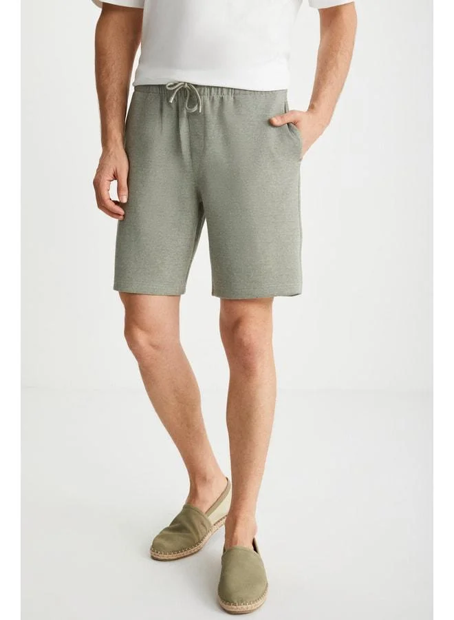 GRIMELANGE Ramadanp014 Men's Khaki Shorts & Bermuda