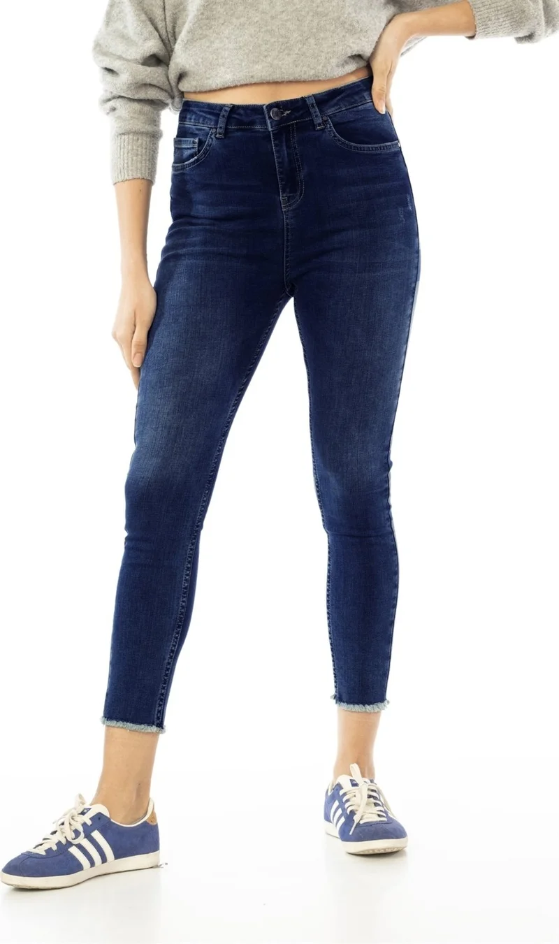 Cedy Denim Blue High Waist Skinny Jeans C596