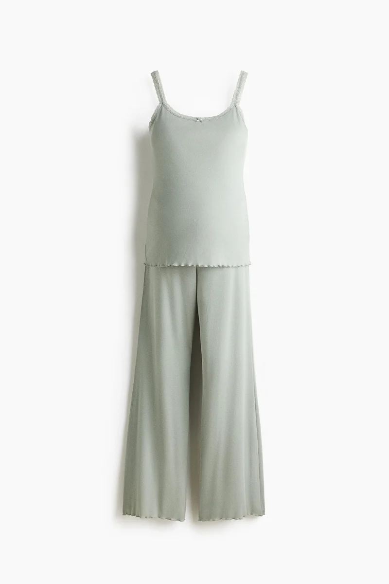 H&M MAMA Ribbed pyjamas