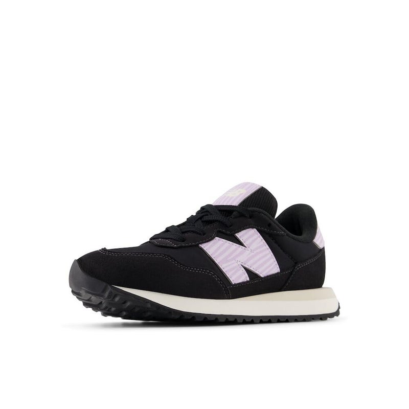 New Balance Kids 237 V1 Lace Up Sneaker, Black/Lilac GLO, 5 M Big Kid (8-12 Years) - Image 3