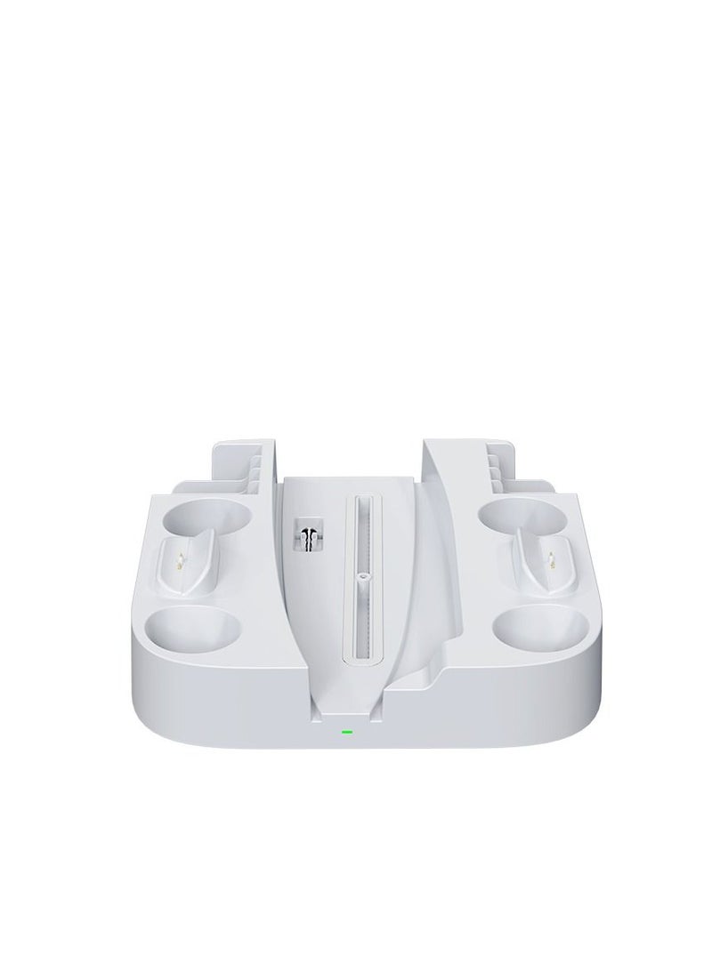 GULFLINK Cooling Stand with Dual Controller Charger Station for PS5 Console White - Image 1