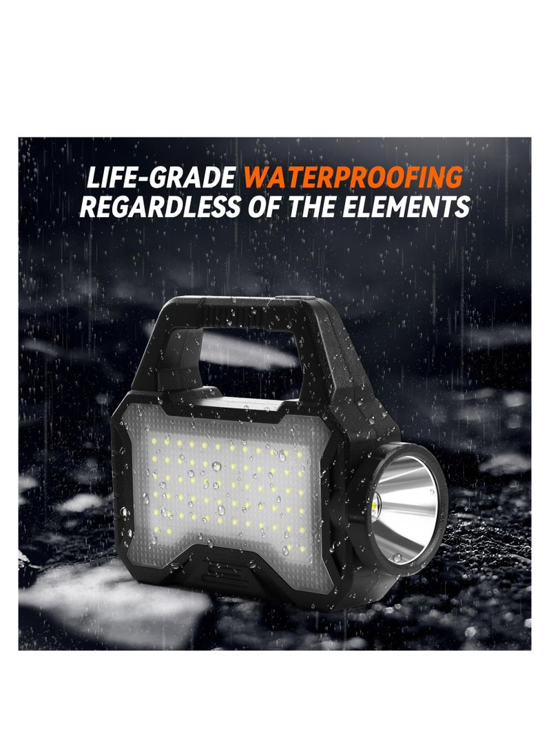 Solar Flashlight,Multifunctional Flashlight Solar Flashlight,led Flashlight Cell Phone Charger,USB Charging,Suitable for Home,Fishing,Outdoor Camping