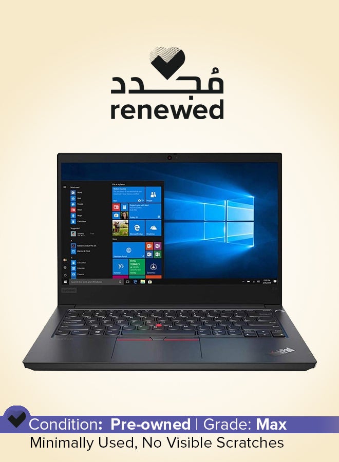Lenovo Renewed - Thinkpad E14 Laptop With 14-Inch Full HD Display, Core i3 Processor/Dual Core/10th Gen/16GB RAM/512GB SSD/Intel UHD 600 Graphics/Windows 11 English black