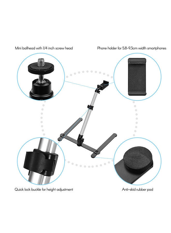 NIBEMINENT Photography Tabletop Phone Copy Stand Black/White  - Image 2