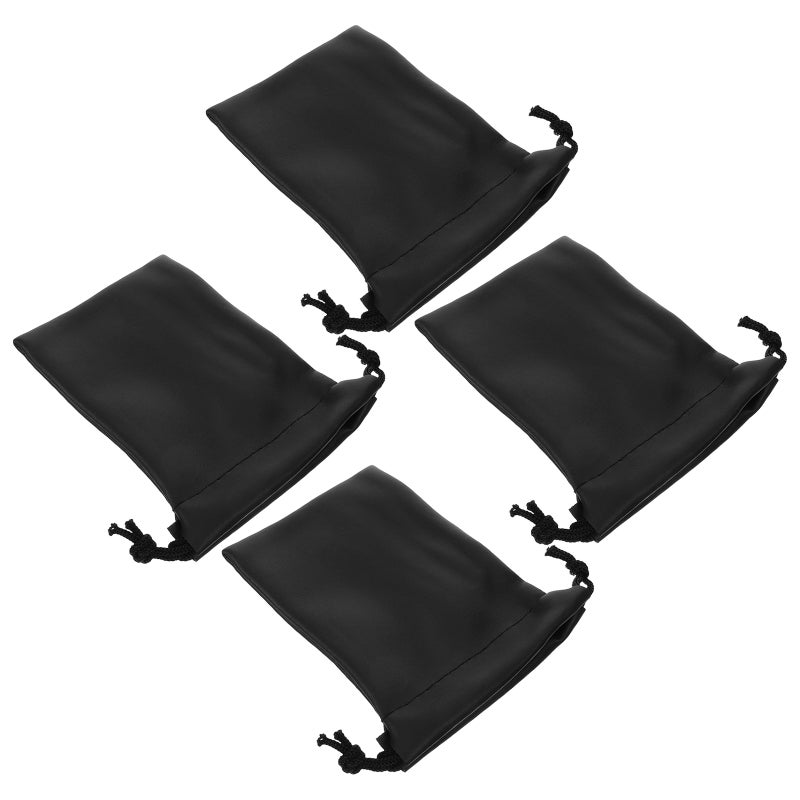 4pcs Microphone Bag Mic Microphone Carrying Bag Drawstring Mic Storage Holder - Image 1