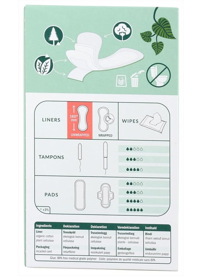 Natracare Curved Liners 5 Pack (150 Liners Total) - Image 3