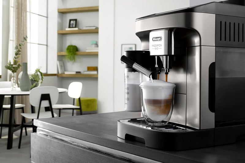 De'Longhi ماكينة قهوة ديلونجي MAGNIFICA EVO أوتوماتيكية بالكامل - 12+ وظيفة للإسبريسو، الأمريكانو، الكابتشينو، اللاتيه، والمزيد - Image 3