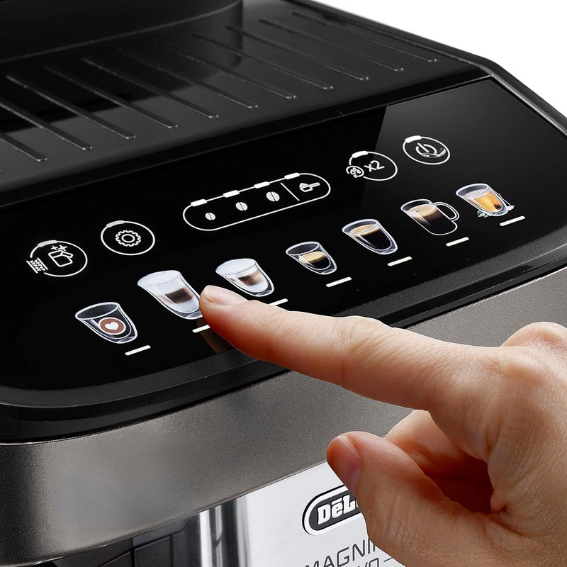 De'Longhi ماكينة قهوة ديلونجي MAGNIFICA EVO أوتوماتيكية بالكامل - 12+ وظيفة للإسبريسو، الأمريكانو، الكابتشينو، اللاتيه، والمزيد - Image 2