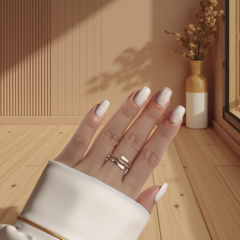 S925 Silver Adjustable Multi Layer Open Ring Gold Plated Lightweight Statement Accessory - Image 4