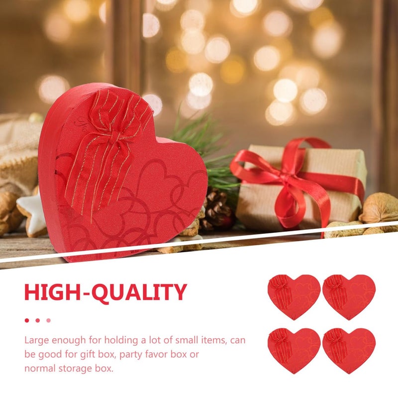EXCEART Valentine S Day Heart Shaped Chocolate Box with 10 Compartments - Creative Storage Container for Candy Chocolates and Small 6.5X5.7X1.6 Inches 4Pcs - Image 3