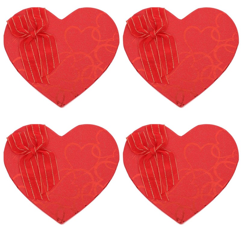 EXCEART Valentine S Day Heart Shaped Chocolate Box with 10 Compartments - Creative Storage Container for Candy Chocolates and Small 6.5X5.7X1.6 Inches 4Pcs - Image 2