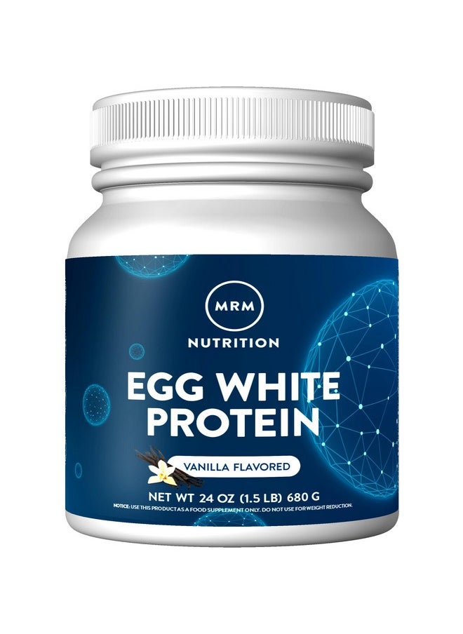 MRM - MRM Nutrition Egg White Protein | Vanilla Flavored | 23g Fat-Free Protein | with Digestive enzymes | Highest Biological Value | Clinically Tested | 20 Servings - Image 1