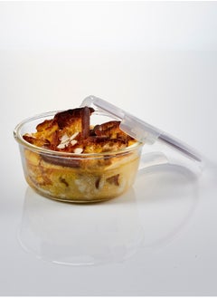 LOCK & LOCK LocknLock 950ml Oven Glass Round Container – Durable, Microwave Safe Food Storage Solution  - Image 2