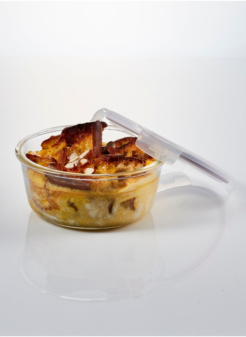 LOCK & LOCK - LocknLock 950ml Oven Glass Round Container – Durable, Microwave Safe Food Storage Solution - Image 1