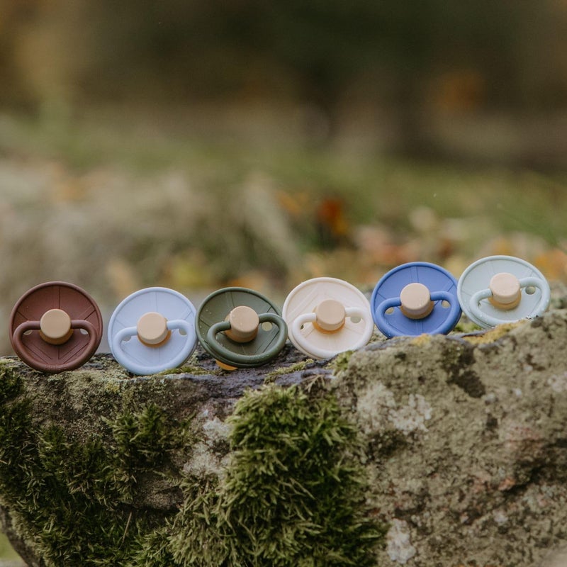 FRIGG Little Viking Natural Rubber Baby Pacifier 2-Pack | Made in Denmark | BPA-Free (Ocean View/Cream, 0-6 Months) - Image 3