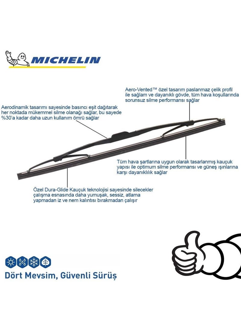 Michelin Rainforce™ MCR340 34CM 1 Piece Universal Wire Rear Wiper  - Image 3