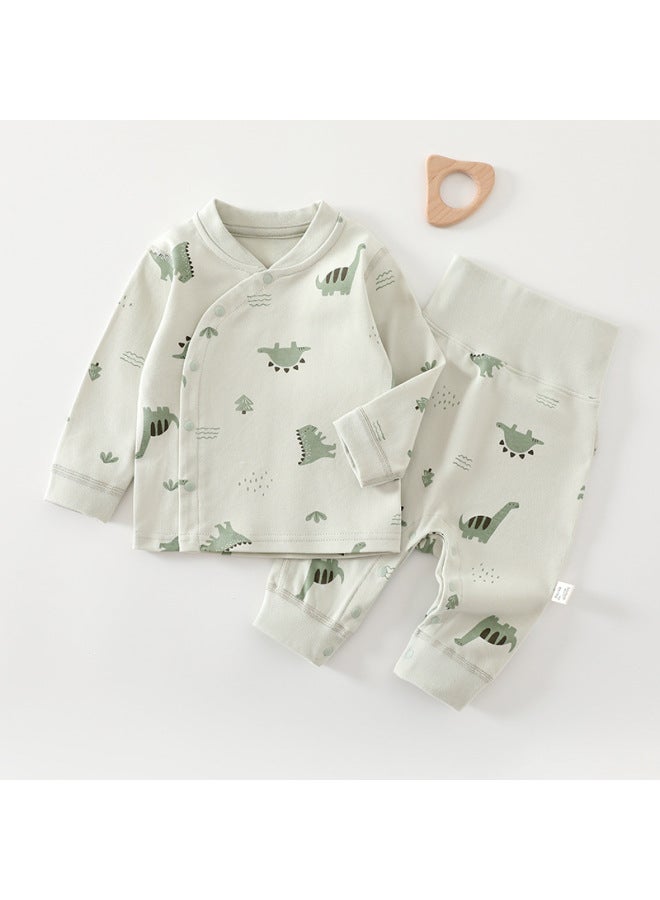 Newborn Baby Underwear Set Autumn Clothes And Pants Pajamas Long-sleeve Long Pants Pure Cotton Base Layer Autumn Clothes And Pants