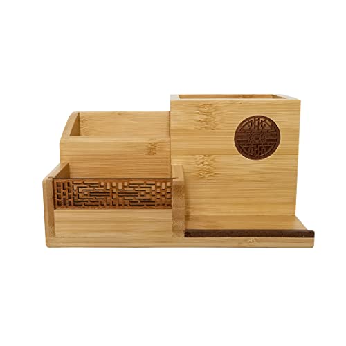 Szblaze Japanese-Style Multi-Function Desk Supplies Organisers for Makeup Jewelry Office Stationery Accessories School Pen Pencil Cell Phone Business Cards Remote Control - Image 1