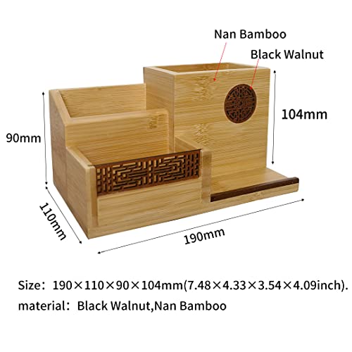 Szblaze Japanese-Style Multi-Function Desk Supplies Organisers for Makeup Jewelry Office Stationery Accessories School Pen Pencil Cell Phone Business Cards Remote Control - Image 3