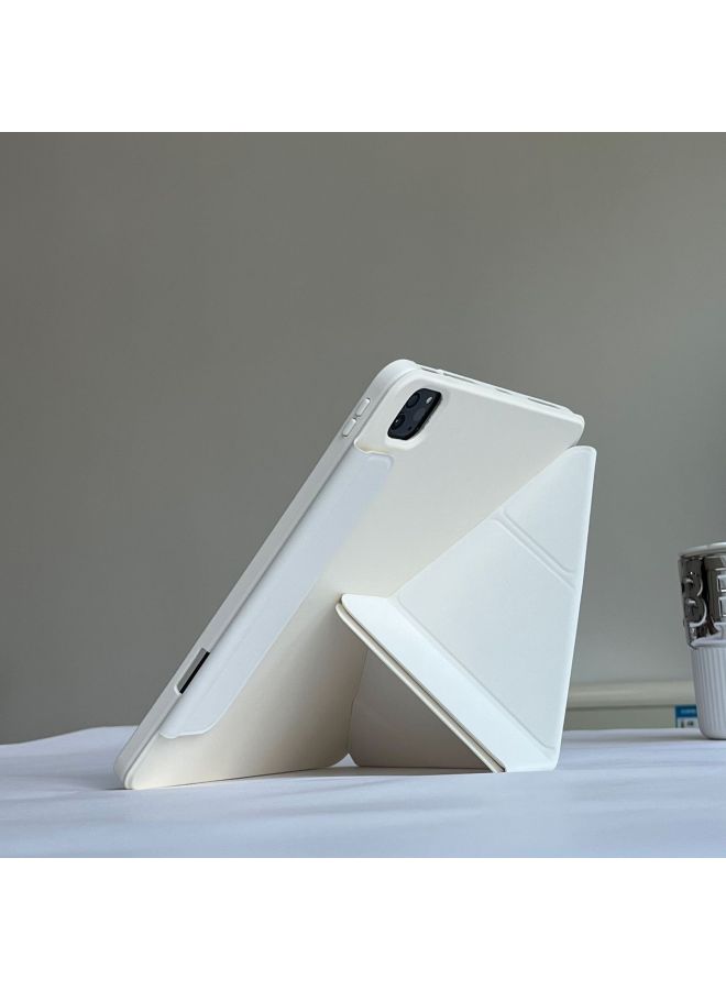 مناسبة لجهاز Ipadair5 حافظة واقية 2023 مع فتحة قلم Pro11 بوصة غلاف الجيل العاشر 3 Y فصل مغناطيسي قابل للفصل-اللون: أسود أنيق-نماذج قابلة للتطبيق: إصدار Air 2025 (13 بوصة) - Image 2