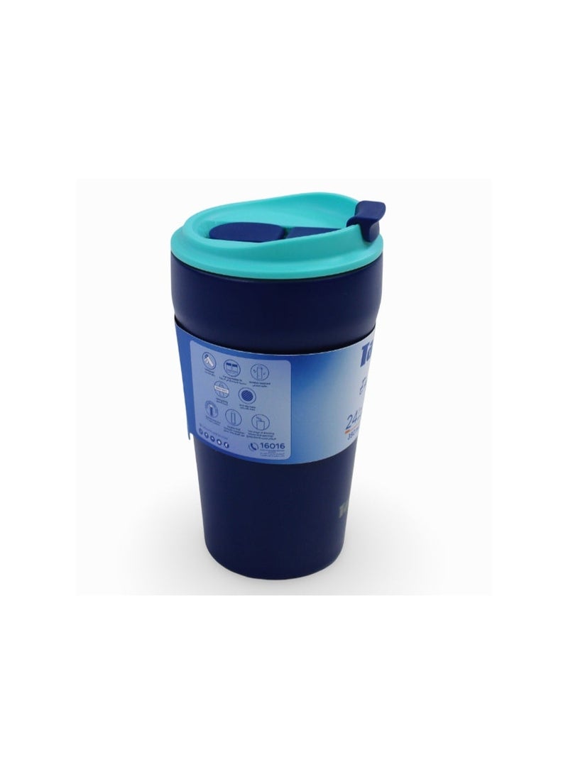 Tank BTL Stainless Steel Everyday Mug 350ml - Navy Blue - Image 2