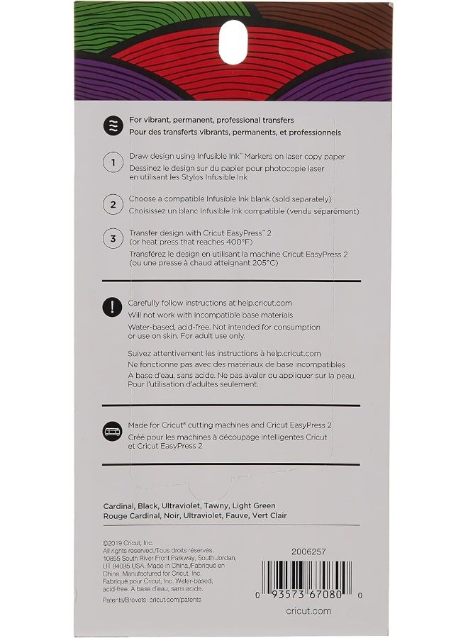 Cricut Infusible Ink Pens Basic Fine-Point Markers (0.4) For Diy 5 Count - Image 3