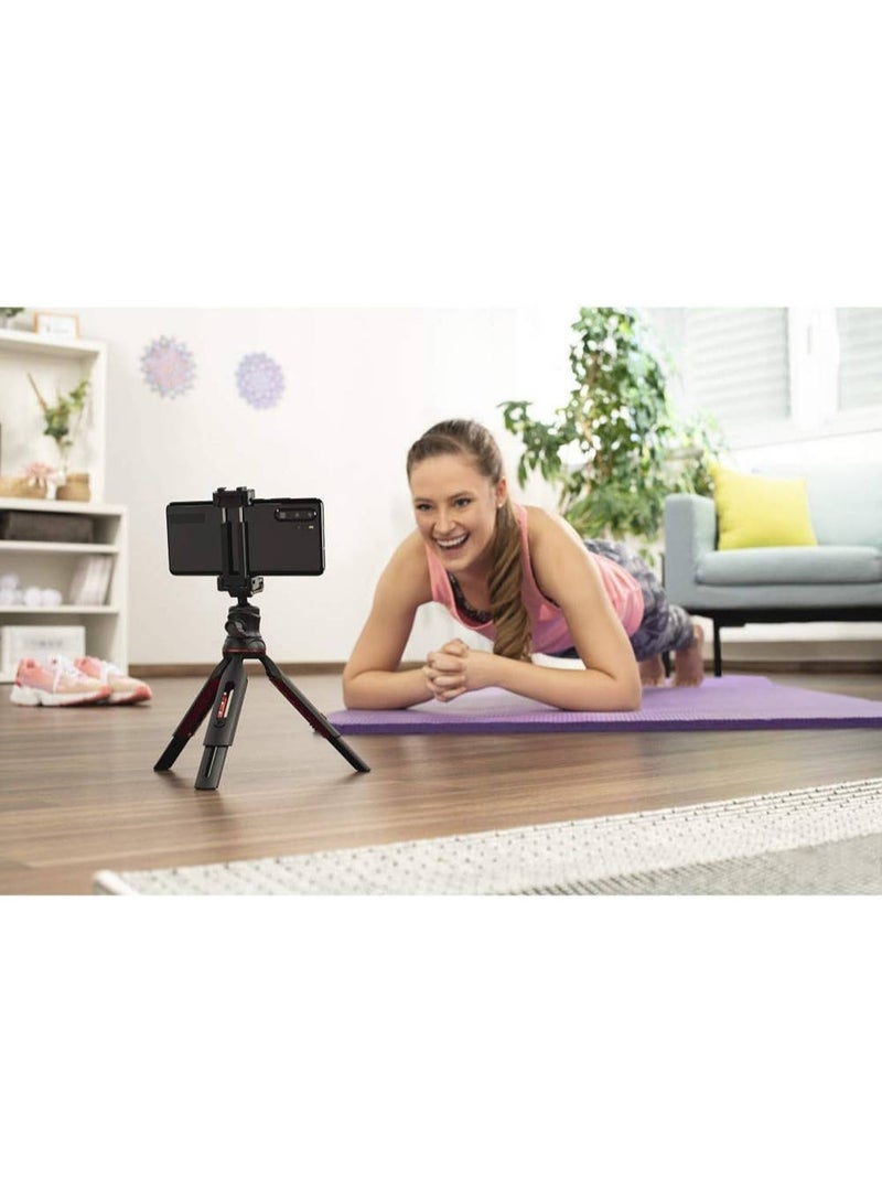 Hama 4635 Solid II 21B Table Tripod, Bluetooth Remote, Up to 360 degree Legs Bending, Rotating Threaded Plate, Resistant Rubber Coating, 21 cm Max. Height - Image 5