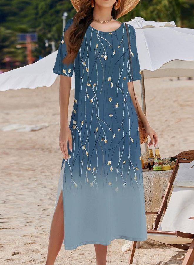 Tepveisoy Women's Fashion Summer Dresses Casual Beach Dresses One Piece Dress Slim Holiday Dress  - Image 3