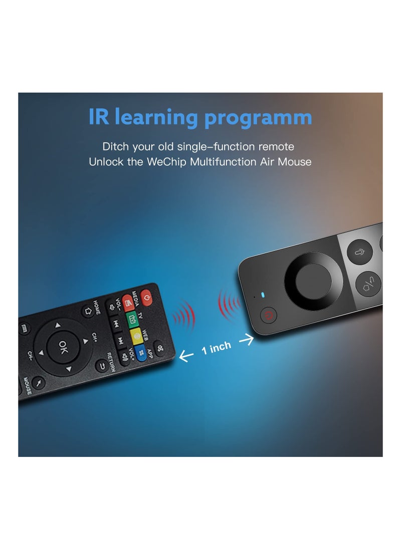 Universal Voice Remote Control Air Mouse, 2.4g Air Mouse with Built-in Keyboard 4-in-1 Wireless Remote Control 10M Range for Nvidia Shield/Android Tv Box/PC/Projector/HTPC/All-in-one PC