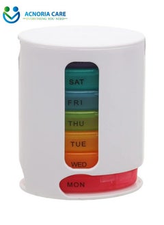 ACNORIA CARE 7 Days 4 Times A Day Weekly Pill Organizer Box Food Grade Plastic Travel Pill Box - Size 10*12.15*6.2 cm-- Acnoria Care  - Image 2