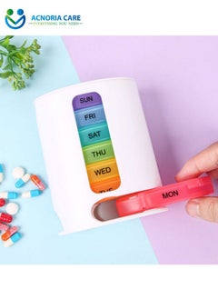 ACNORIA CARE 7 Days 4 Times A Day Weekly Pill Organizer Box Food Grade Plastic Travel Pill Box - Size 10*12.15*6.2 cm-- Acnoria Care  - Image 3