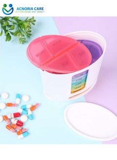 ACNORIA CARE 7 Days 4 Times A Day Weekly Pill Organizer Box Food Grade Plastic Travel Pill Box - Size 10*12.15*6.2 cm-- Acnoria Care  - Image 4