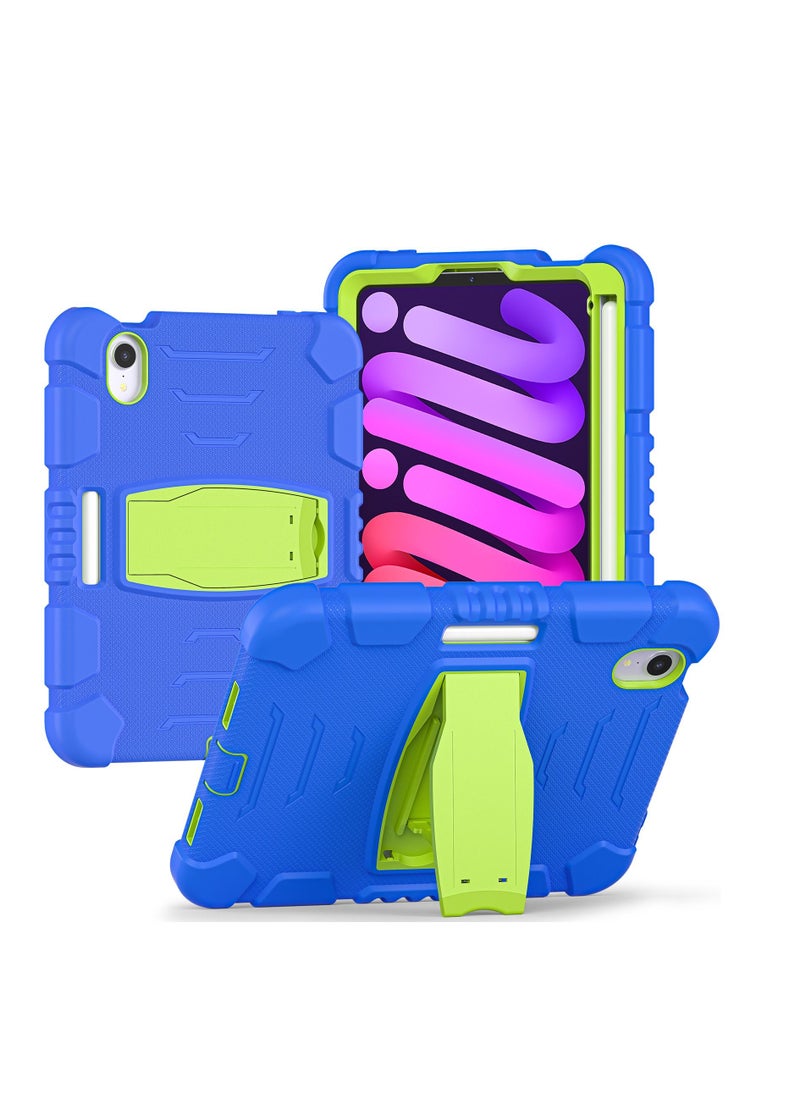 GULFLINK Gulflink Protective Back Case Cover for Apple ipad mini6 blue and lime  - Image 1