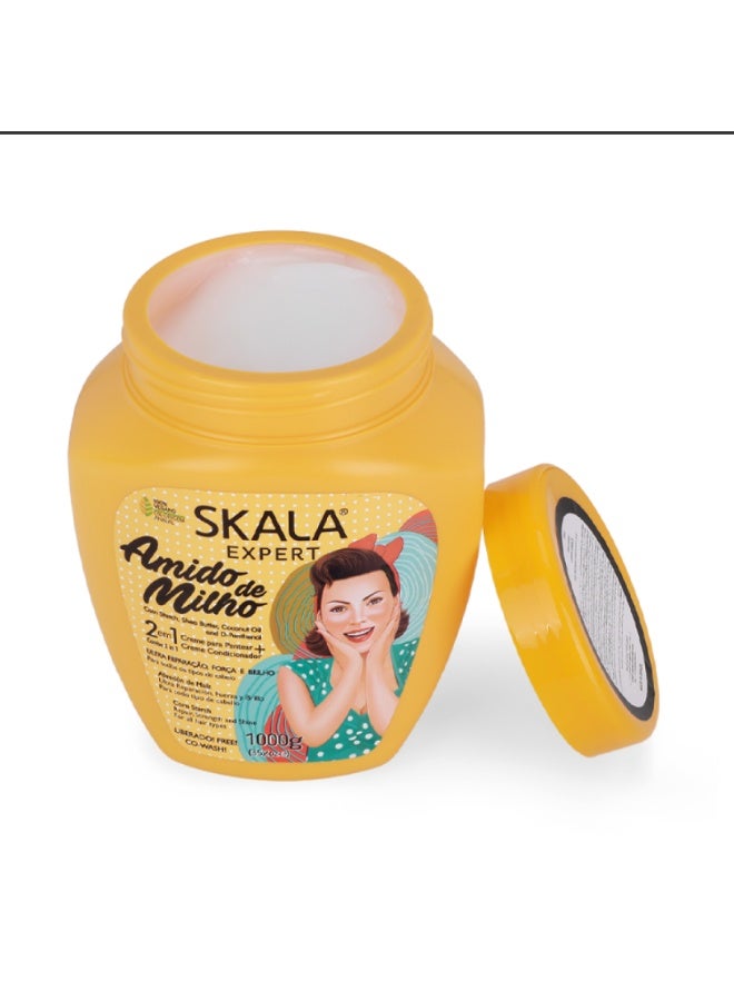 سكالا كريم بالنشا لإصلاح وترطيب الشعر من سكالا - 1000 غ - Image 1