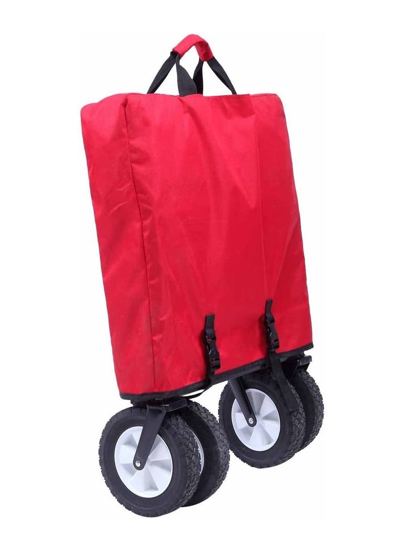 KingCamp Folding Collapsible Utility Wagon Garden Yard Beach Cart Shopping Buggy - Image 3