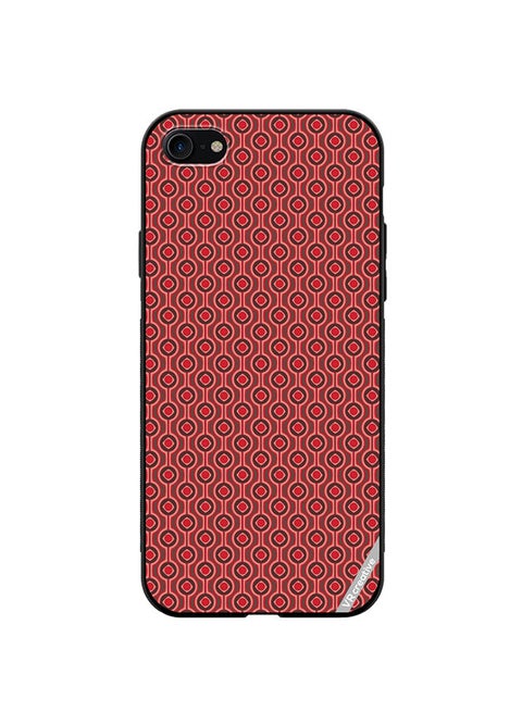 Protective Case Cover For Apple iPhone SE (2022) Pattern Red Design Multicolour
