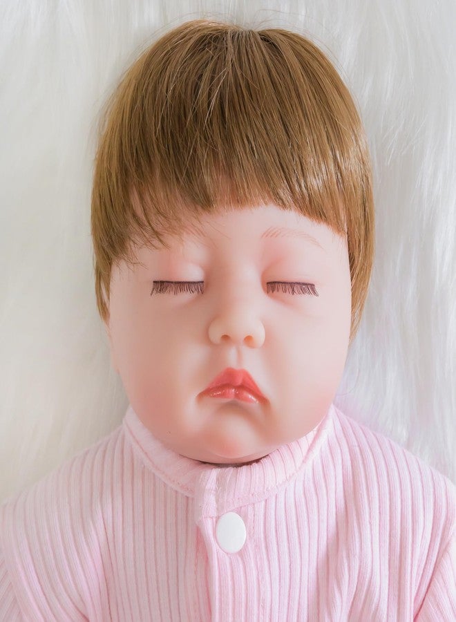 ENADOLL Realistic Reborn Baby Doll - 16 inches Real Life Newborn Baby Dolls, Adorable Lifelike Babies, Weighted Reborn Toddler Gifts Set for Kids Grandma (Pink Twin Girl) - Image 3