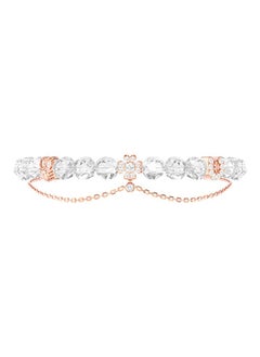 AWNL Women's Double Chain Bracelet with Clear Quartz, Four-Leaf Clover and Owl Motifs Natural Gemstones Gift for Women  - Image 3