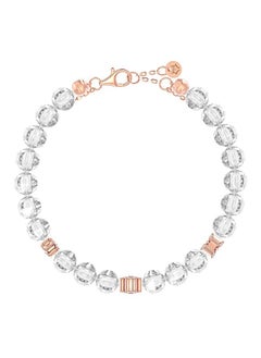 AWNL Women's Double Chain Bracelet with Clear Quartz, Four-Leaf Clover and Owl Motifs Natural Gemstones Gift for Women  - Image 5