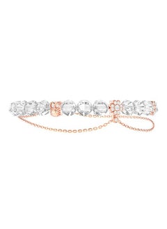 AWNL Women's Double Chain Bracelet with Clear Quartz, Four-Leaf Clover and Owl Motifs Natural Gemstones Gift for Women  - Image 4