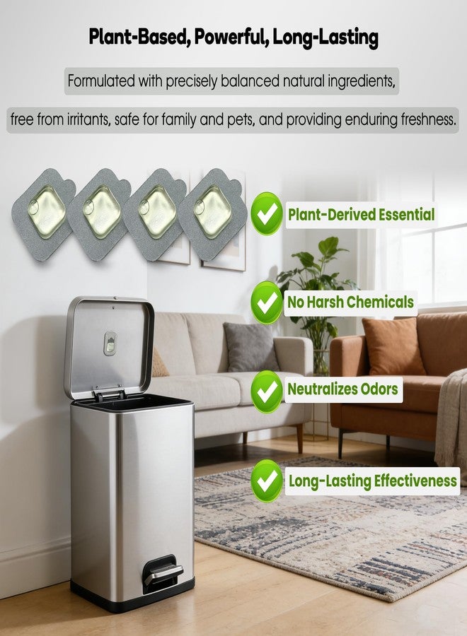 ShuRex 4-Pack Replacement Deodorizer Pod Refills, Compatible with EKO Refresh Deodorizer Pod Kit, Plant-Based Odor Eliminator for Trash Cans, Bathrooms & Closets, 45-Day Long Lasting, Natural & Chemical-Free - Image 3