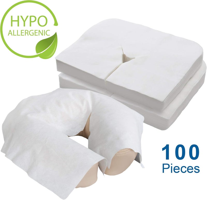 Earthlite Disposable Face Cradle Covers - Medical-Grade, Ultra Soft, Luxurious, Non-Sticking Massage Face Covers for Massage Tables & Chairs (100 Count) - Image 2