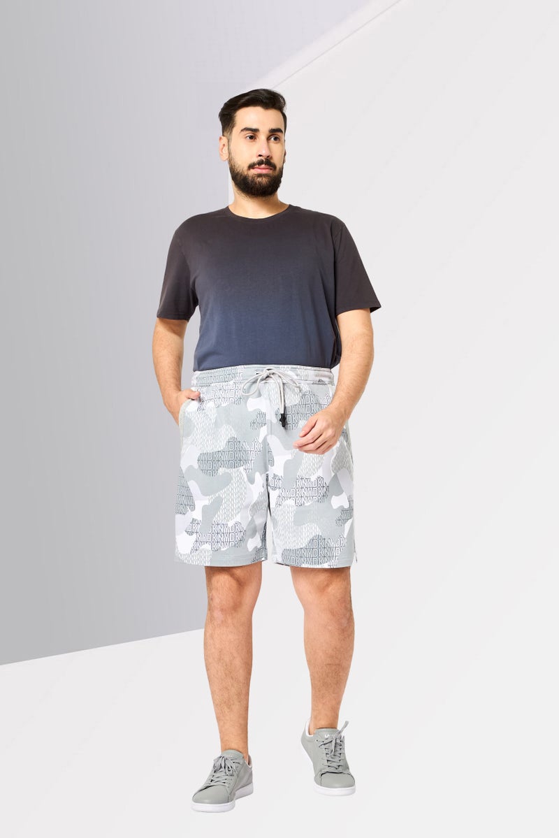 DKNY Men Regular Fit Camouflage Basic Shorts, Multicolor - Image 2