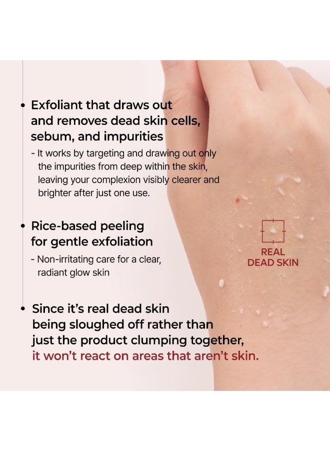 Dr. Melaxin Peel Shot Gomage Ampoule, 2.8 fl oz (80 ml), Pores, Blackheads, Sebum Peeling, Exfoliating Care, Texture Rice Bran Water, Rice Bran Extract, White Rice, Black Rice, Blackhead, Dry - Image 4
