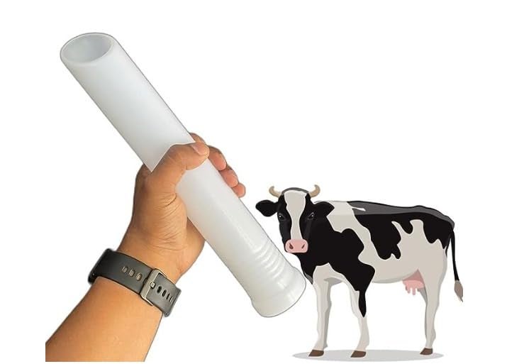 Kshama Bovine Drenching Pipe 350 ml for Cow, Horse and Buffalo | Animal Feeding Tube for Medication and Nutritional Supplements | Reusable Veterinary Tool (Pack of 3 Pcs) - Image 1