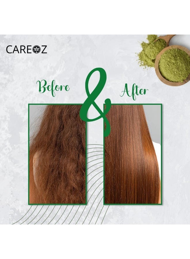 كير اوز بودرة الحنة المحايدة بدون لون قطعتين للعناية بالشعر من CareOz | طبيعي 100% من الأعشاب الطبيعية |  لنمو الشعر دون التأثير على لون الشعر الأصلي | إصلاح تلف الشعر (107 جرام*2) - Image 2