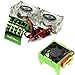 Powerhobby Hobbypower Powerhobby Slash 4x4 Cooling Fan Motor HeatSink Dual Twin Fan Green 12V 50 CFM 6070 dB Compatible with Traxxas Slash 4x4 - Image 3