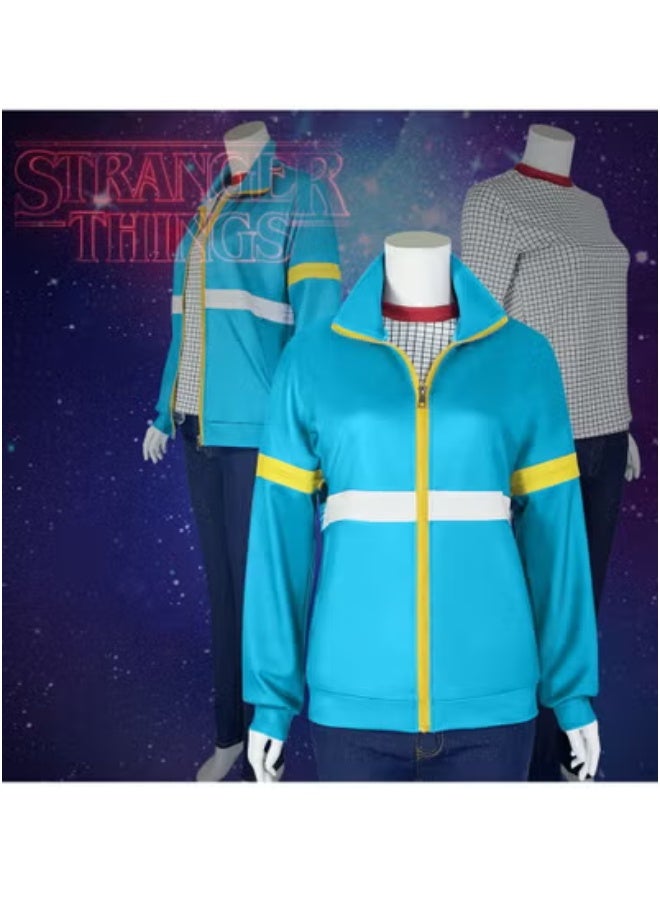 Stranger Things Hoodie Cosplay Costumes Shirt Hoodies Sweatshirt Jacket Coat Season 4 Outfits Party Suit (Coat+lining+jeans) - Image 1